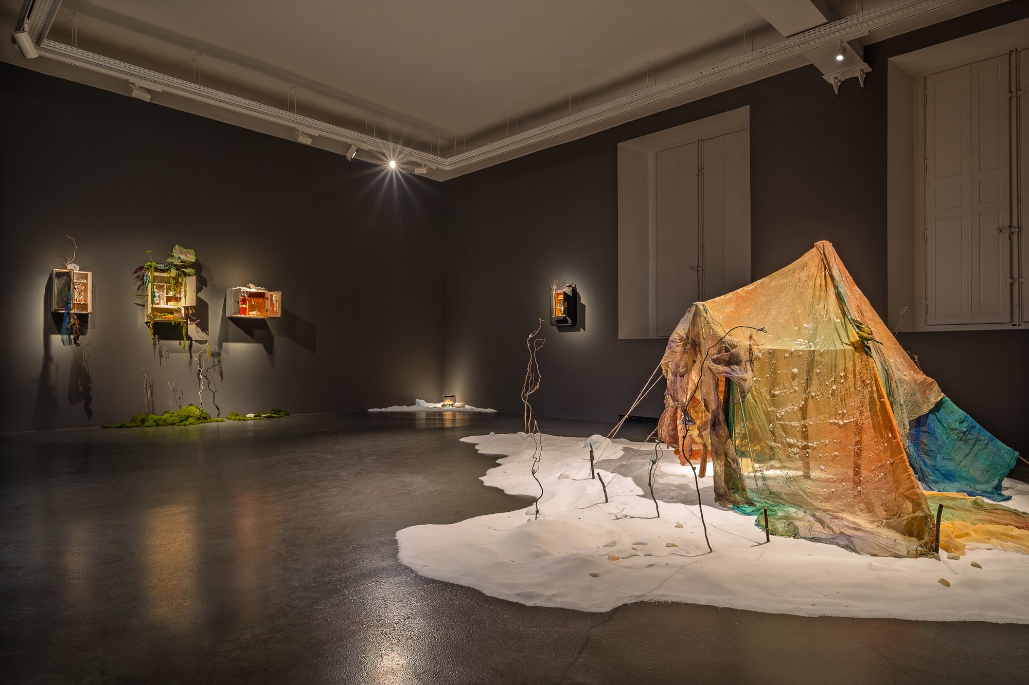 A Temporary Shelter for Permanent Conditions — installation view